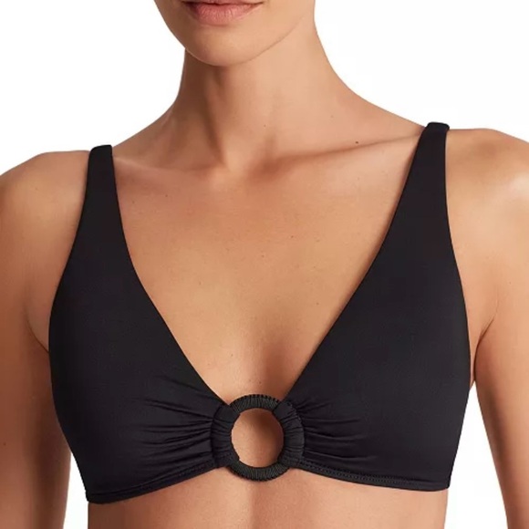 NWT Lauren Ralph Lauren Women's Macrame-Ring Bikini Top size 8 - Picture 1 of 4